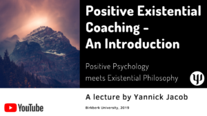 positive existential coaching, Birkbeck University, 2019